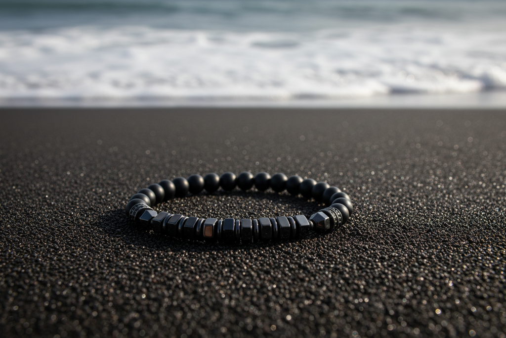 Hematite + Matte Black Onyx Stone