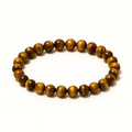 Round Stone Tiger's Eye Stone Bracelet