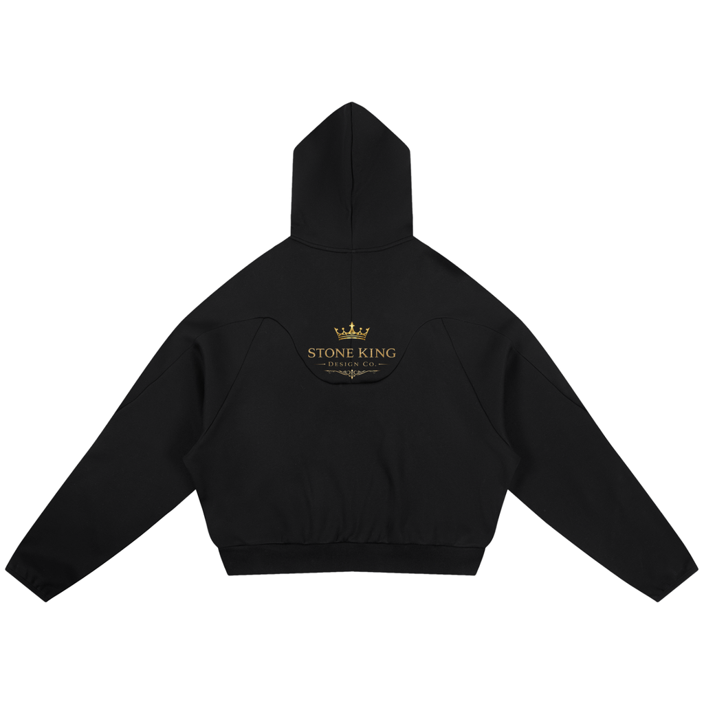 Curved Panel Raglan Hoodie