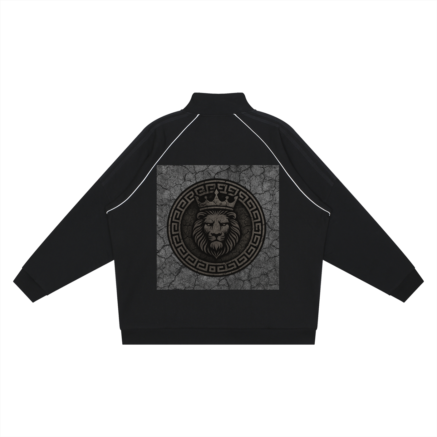 Reflection Striped Raglan Sleeve  Jacket